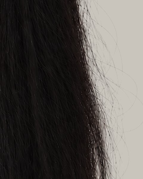 SOMA 헤어마네킹 사람 머리카락 모발 결 확대